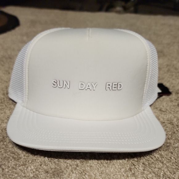 Sunday Other - Sunday White Trucker Hat with Black Inner Details